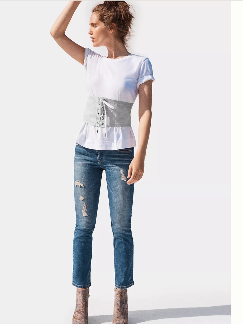 Pilcro Mid-Rise Slim Straight Jeans